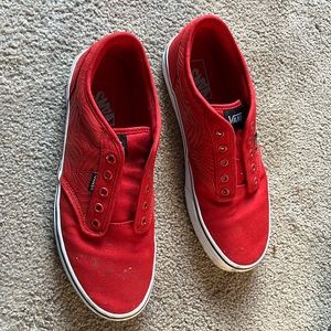 Red palm vans